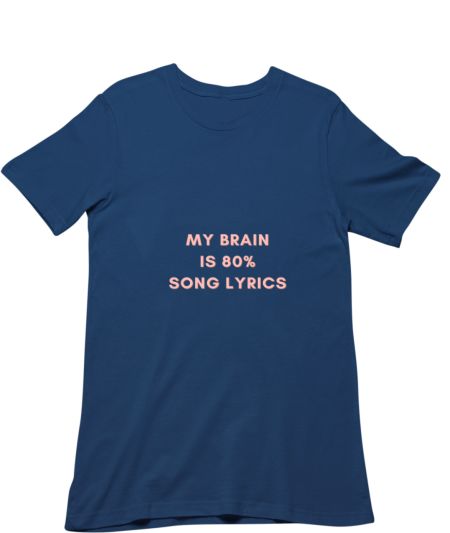 My Brain is 80% Song Lyrics Classic T-Shirt