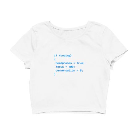 Life of Coder Crop Top