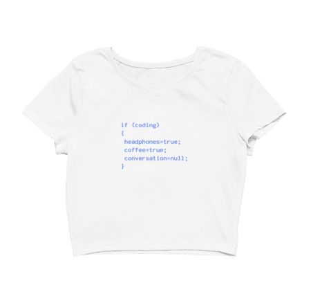 Life of Coder Crop Top