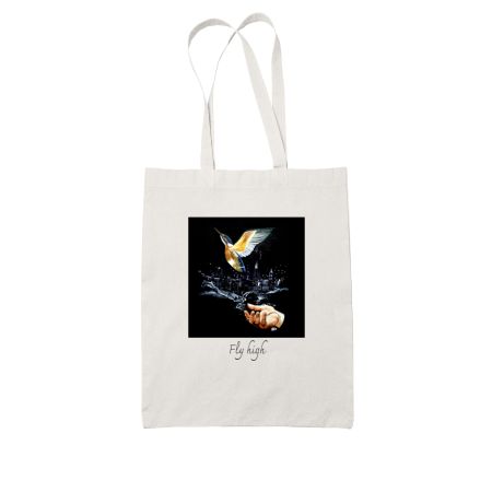 bird- kingfisher White Tote Bag