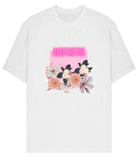 AESTHETIC Front-Printed Oversized T-Shirt