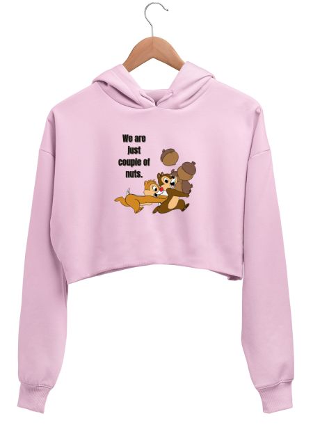 Funny chip and dale Crop Hoodie