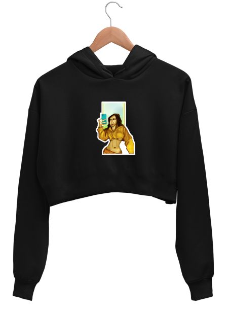 Selfie001 Crop Hoodie