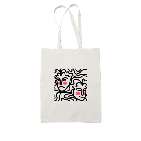 Thalia and Melpomene White Tote Bag