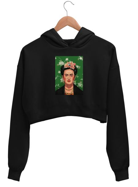 Frida Kahlo Crop Hoodie