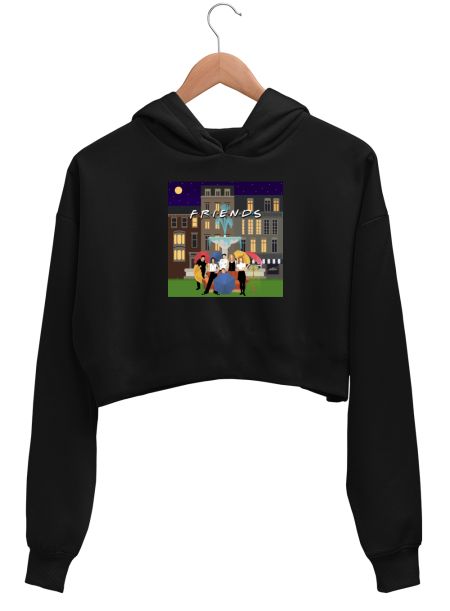 Friends Crop Hoodie