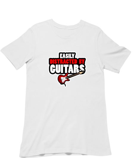 Easily Distracted by Guitars Classic T-Shirt