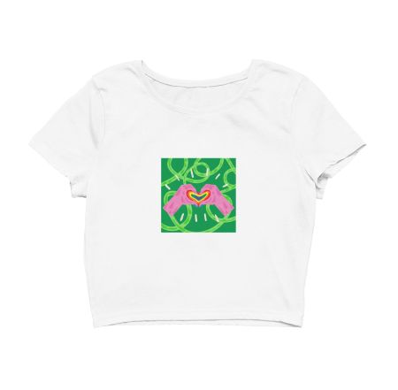 green pride Crop Top