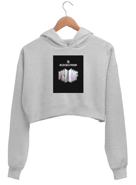 Bts proof - we are bulletproof Crop Hoodie