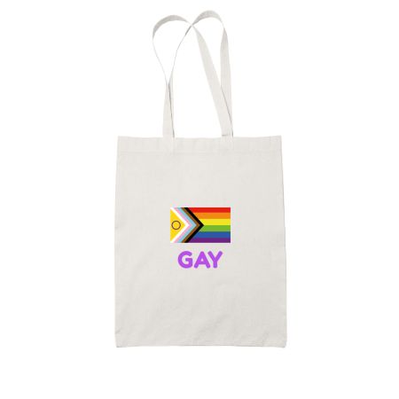  PRIDE FLAG White Tote Bag