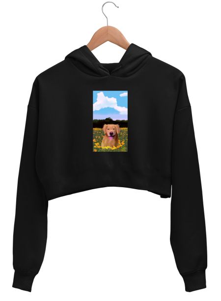 Field of Flowers Crop Hoodie