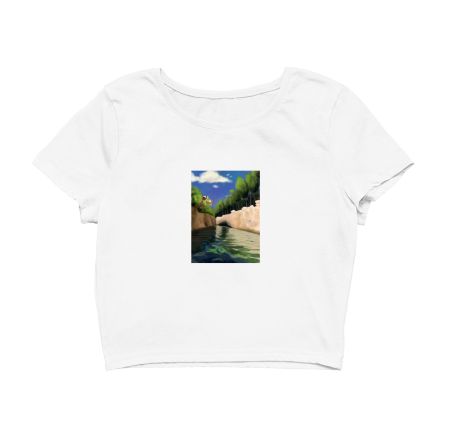 River dip Crop Top