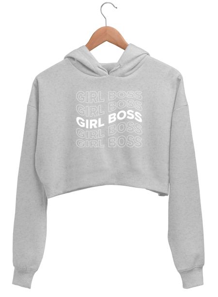 Girl Boss Crop Hoodie