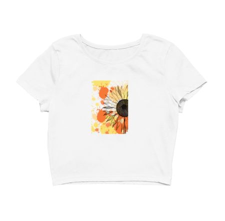 Bright like sunflower Crop Top