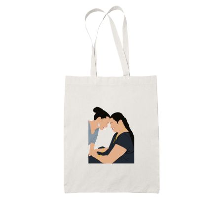 MOTHER White Tote Bag