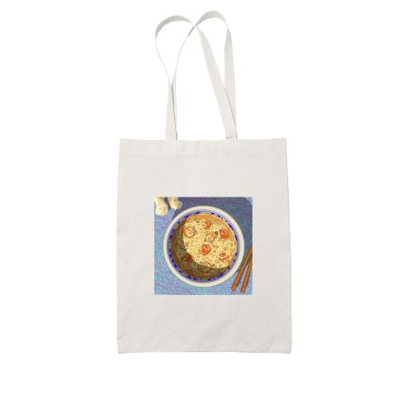 Cat Fish Ramen White Tote Bag