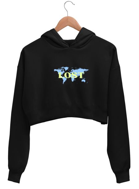 Lost Traveller Crop Hoodie