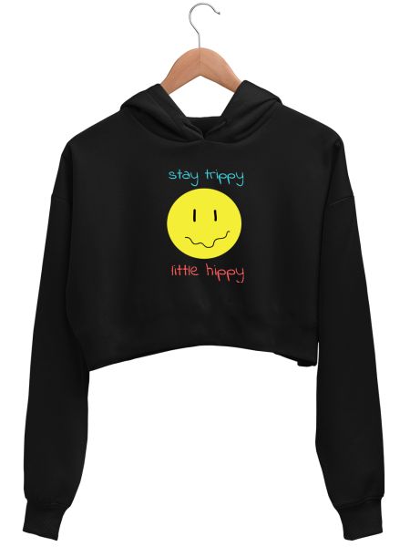 Trippy Crop Hoodie