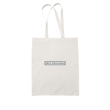 The future is female White Tote Bag