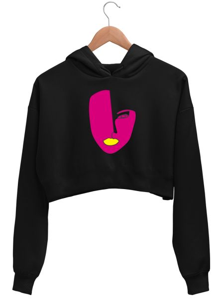 Lady in PInk Crop Hoodie