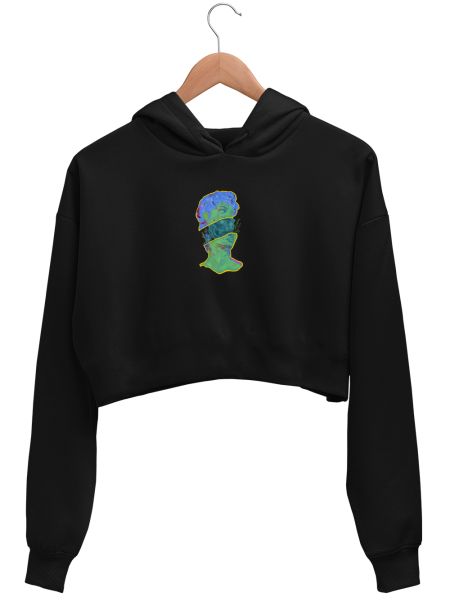 David in progress Crop Hoodie