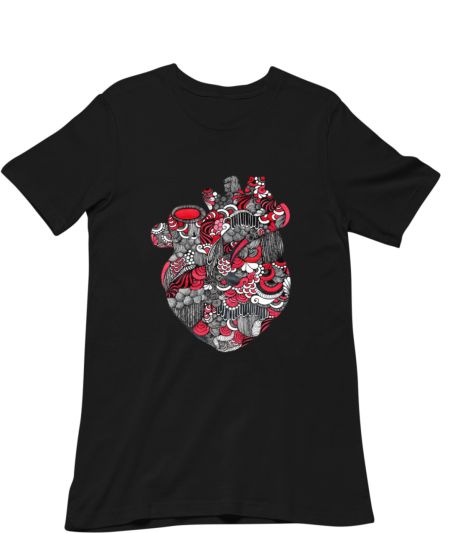 Human Heart Doodle Regular T-Shirt