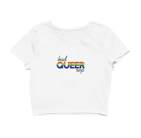 bad QUEER rep Crop Top