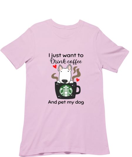 I just want coffee and pet dog Classic T-Shirt