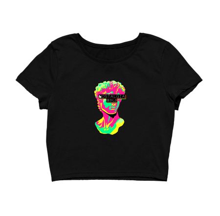 vaporwave retro nostalgia Crop Top