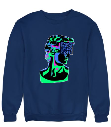 QR code leads to rickroll  Sweatshirt