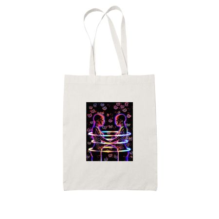 Look at me - dark skull art Tote Bag