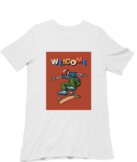 Welcome riders - skeleton cool Regular T-Shirt