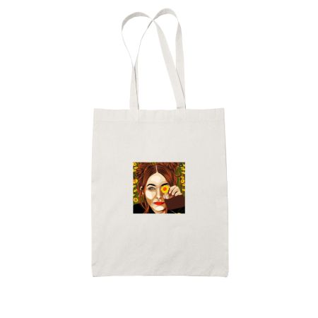 Yellow field  White Tote Bag