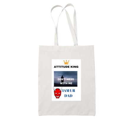 ATTITUDE White Tote Bag