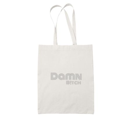 [Damn Bitch..] Branded Hoodie  White Tote Bag