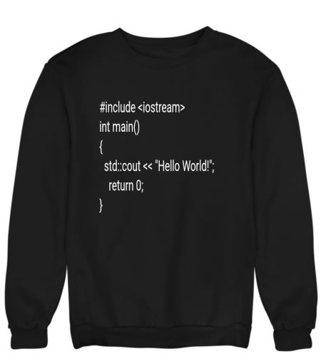 C++ program  Sweatshirt