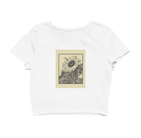 Bloomy sunflower Crop Top