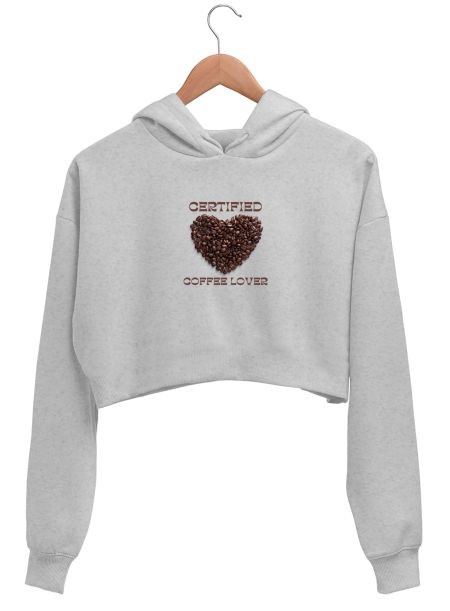 Coffee Mug Crop Hoodie