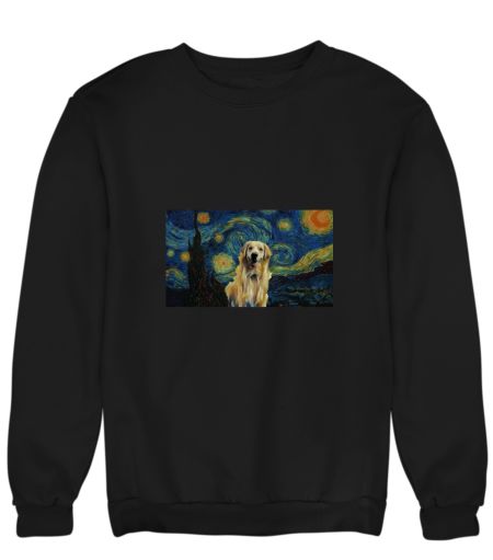 Starry night x dogs Sweatshirt