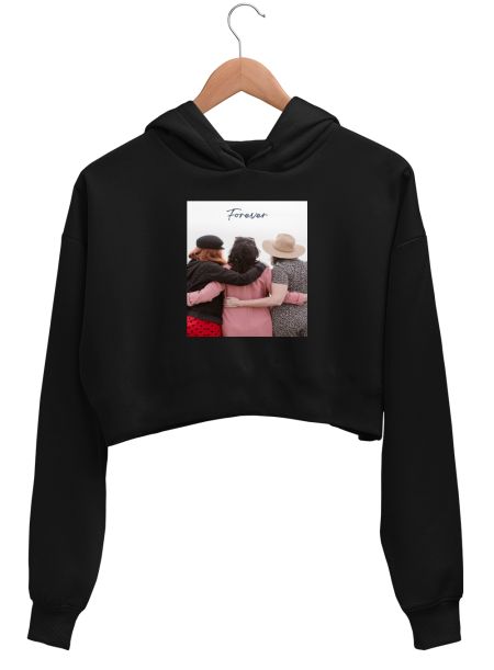 Friends Forever Crop Hoodie