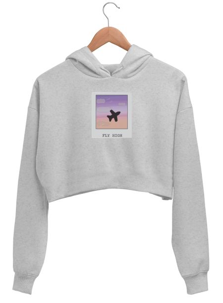 Fly high Crop Hoodie