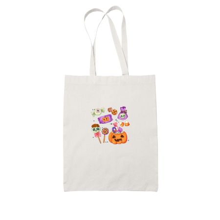 Halloween Holiday Party Candy  White Tote Bag