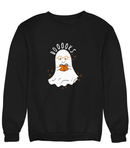 CUTE GHOST READING HALLOWEEN Sweatshirt