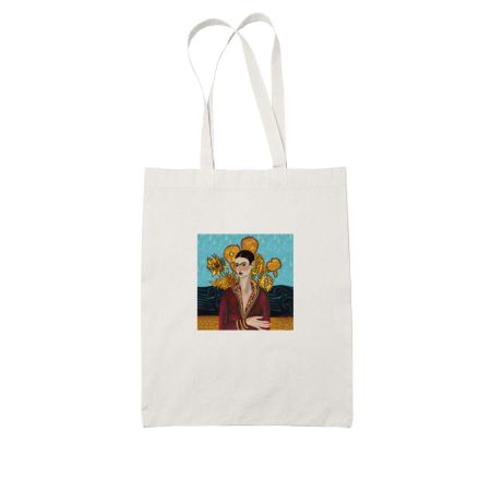 Frida White Tote Bag