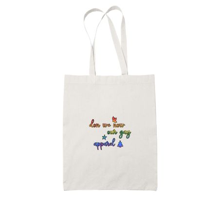 GAY APPAREL White Tote Bag