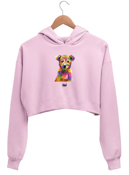 Chromatic Pupper Crop Hoodie