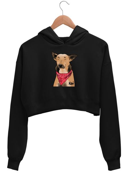 Rocky - Doggo Portrait Crop Hoodie