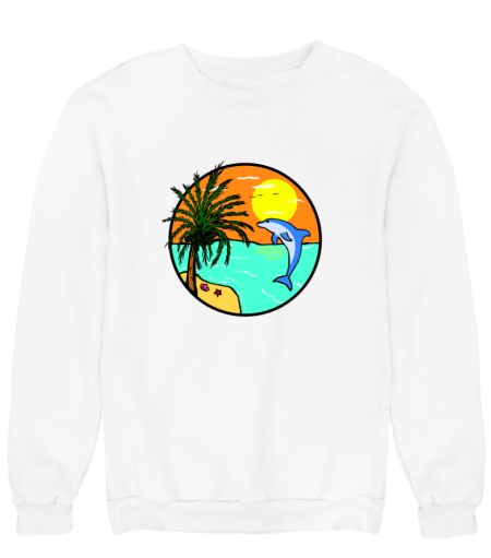 Oceans, Beach and Dolphin Sweatshirt