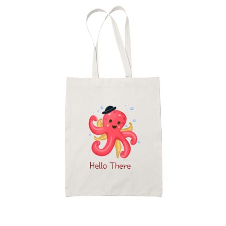 Cute Octo White Tote Bag