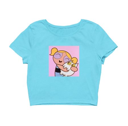 Powerpuff Girl Bubbles Crop Top